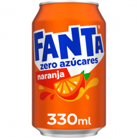 Fanta ZERO Orange Can 24x33cl.