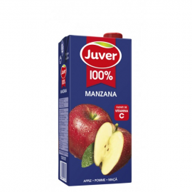 Juver 100% Zumo Manzana Brick 12x1L.