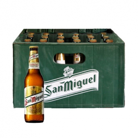 San Miguel Bottles 24x33cl. Returnable