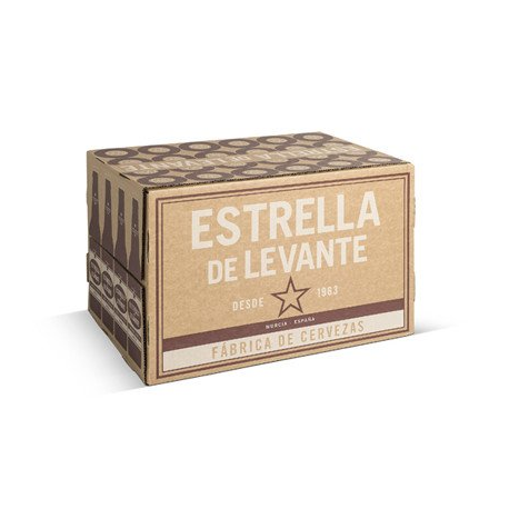 Estrella Levante Caja Cartón Botella NR 24x33cl.