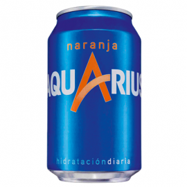 Aquarius Orange Can 24x33cl.