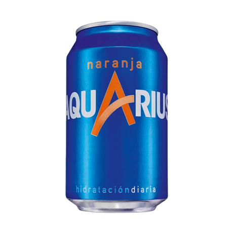 Aquarius Orange Can 24x33cl.